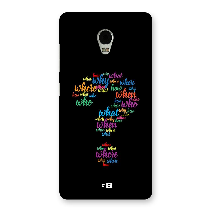 Why When Where How Back Case for Lenovo Vibe P1