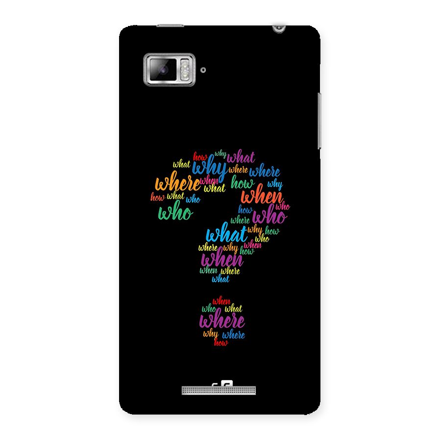 Why When Where How Back Case for Lenovo Vibe Z K910