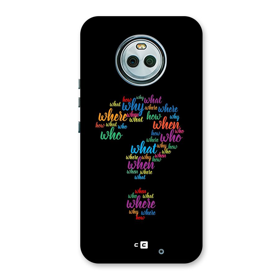 Why When Where How Back Case for Moto X4