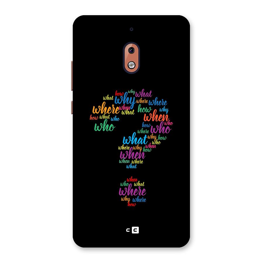 Why When Where How Back Case for Nokia 2.1