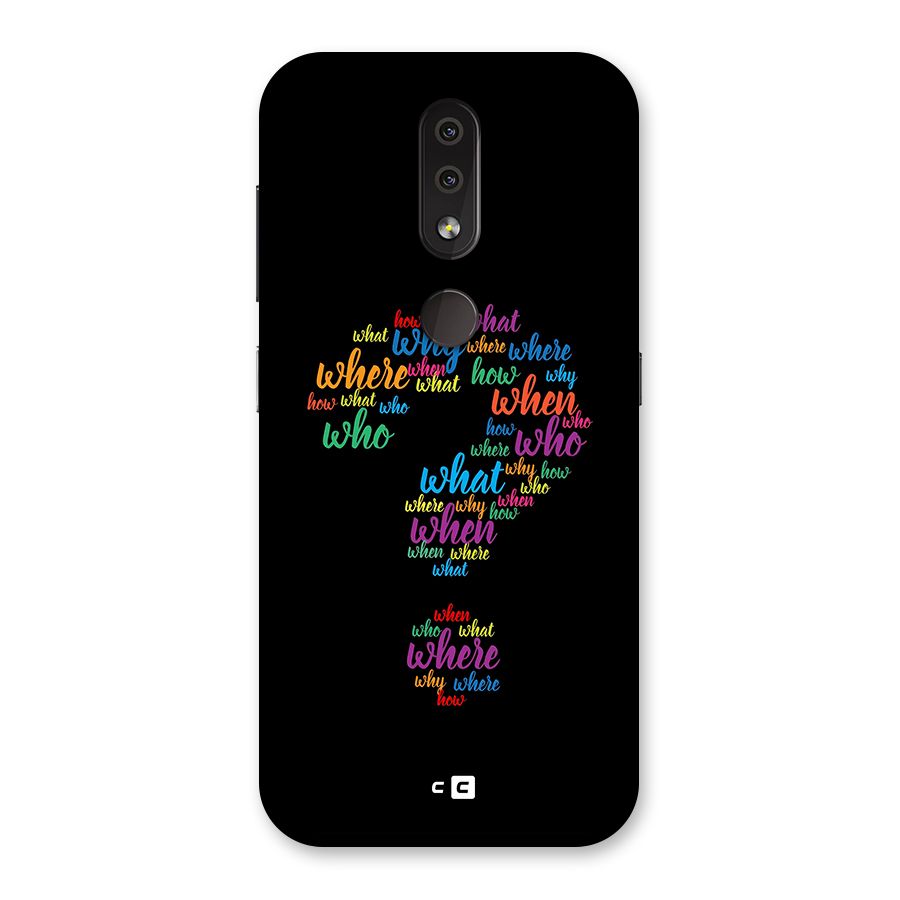 Why When Where How Back Case for Nokia 4.2
