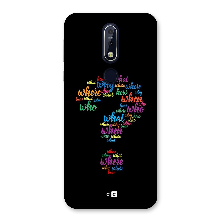 Why When Where How Back Case for Nokia 7.1