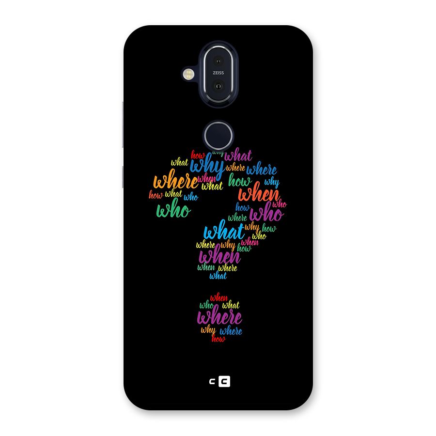 Why When Where How Back Case for Nokia 8.1