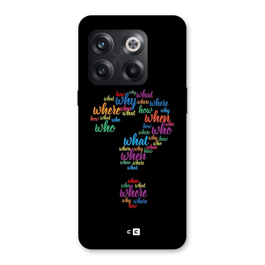Why When Where How Back Case for OnePlus 10T