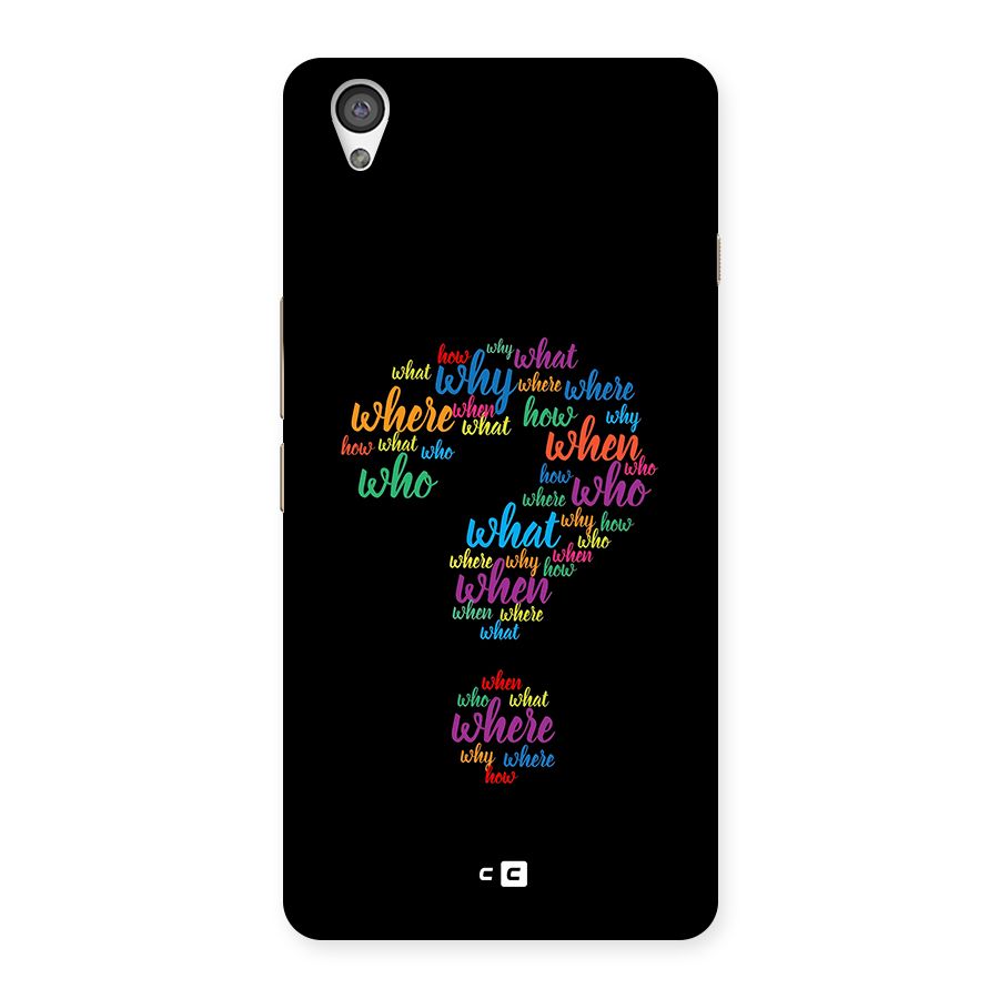 Why When Where How Back Case for OnePlus X