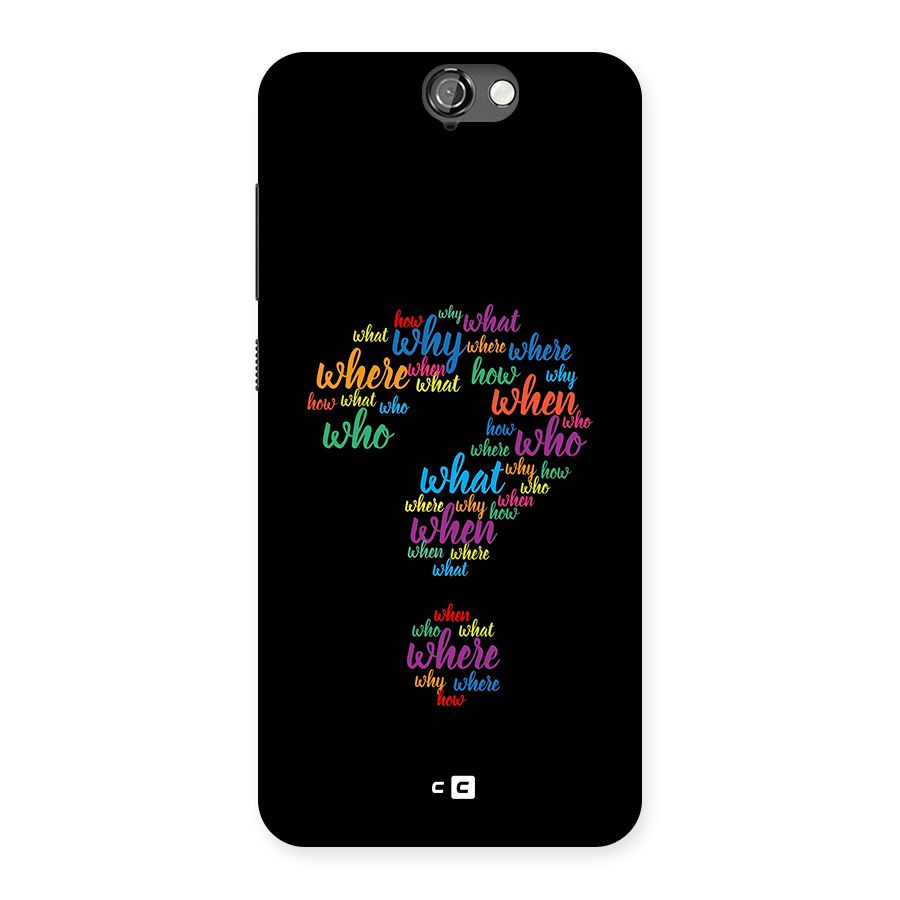 Why When Where How Back Case for One A9