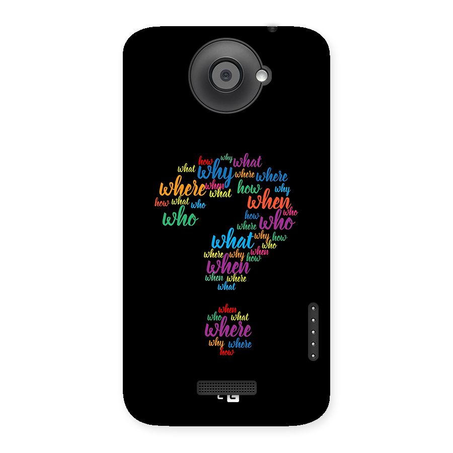 Why When Where How Back Case for One X