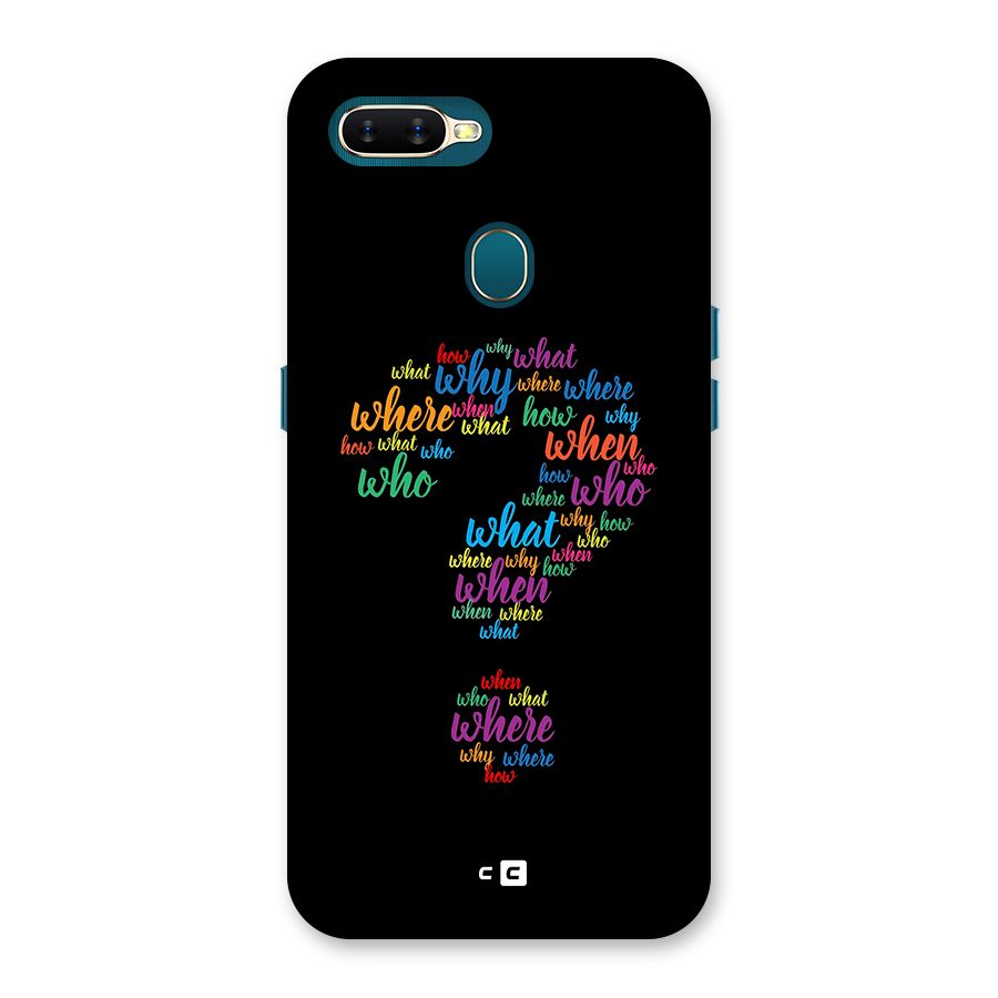 Why When Where How Back Case for Oppo A12s