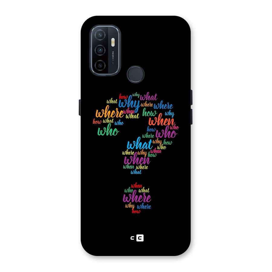 Why When Where How Back Case for Oppo A32
