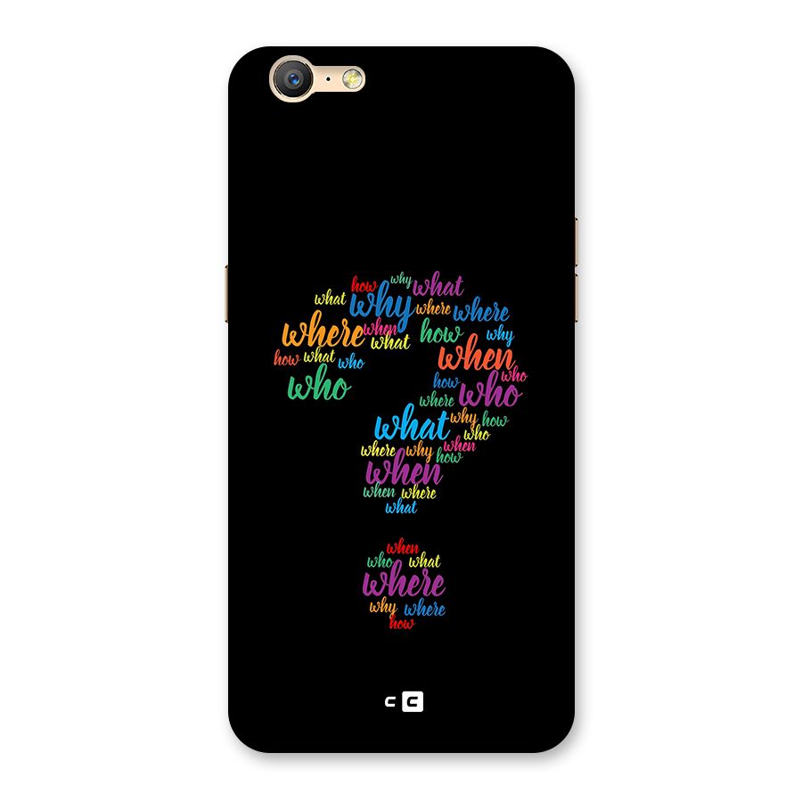 Why When Where How Back Case for Oppo A39