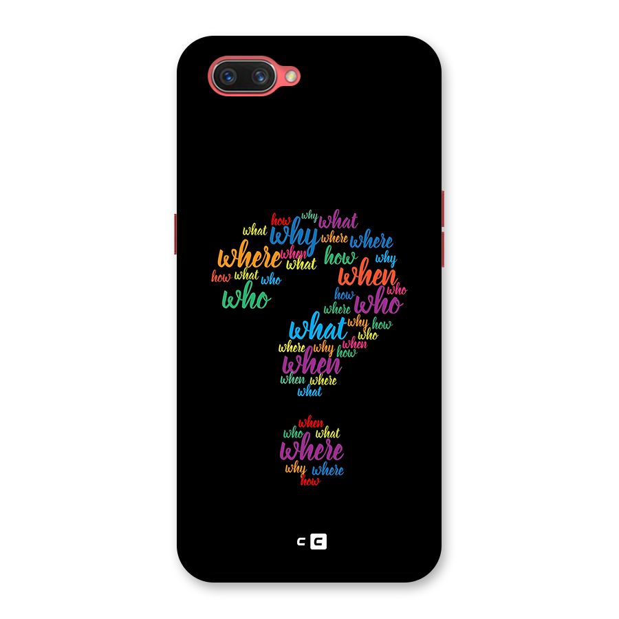 Why When Where How Back Case for Oppo A3s