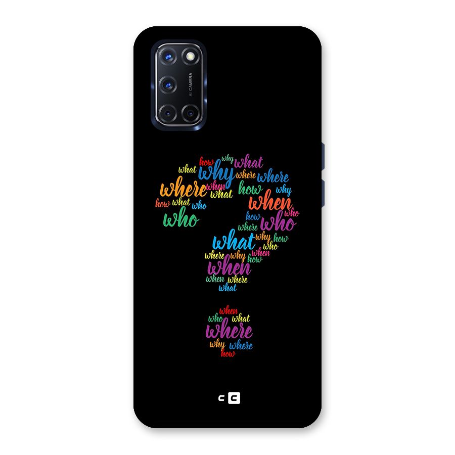 Why When Where How Back Case for Oppo A52