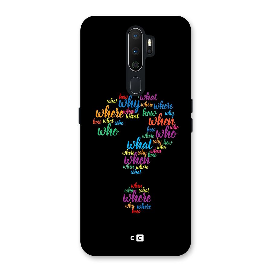 Why When Where How Back Case for Oppo A5 (2020)