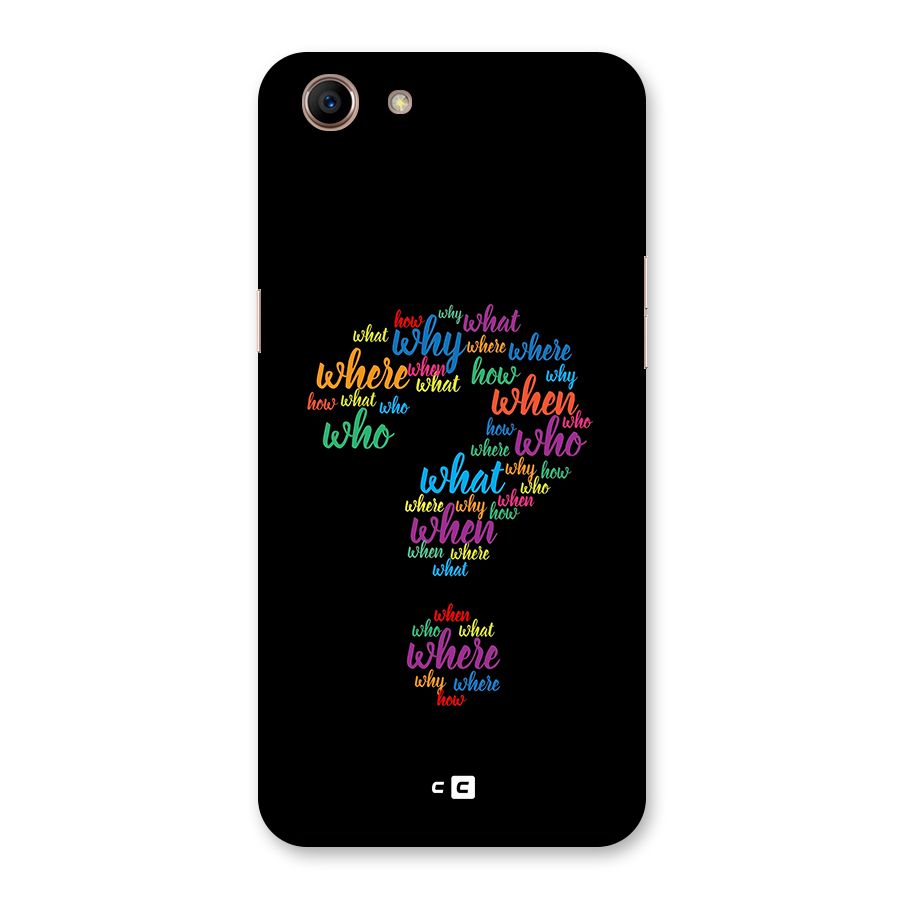 Why When Where How Back Case for Oppo A83 (2018)