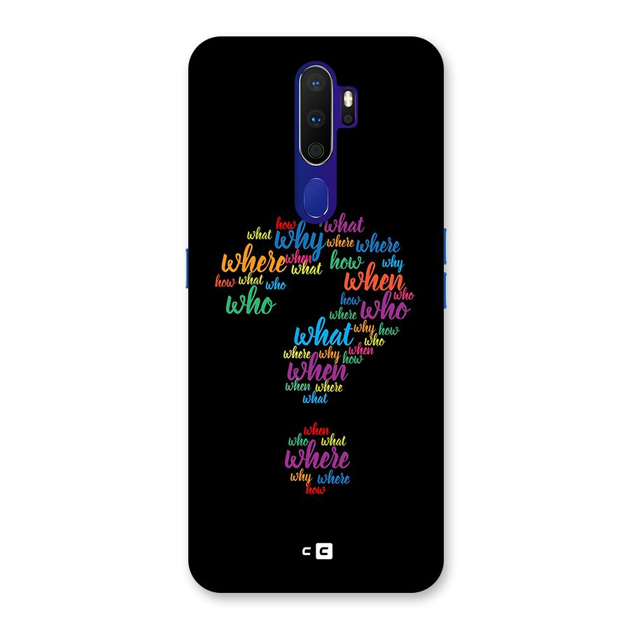 Why When Where How Back Case for Oppo A9 (2020)