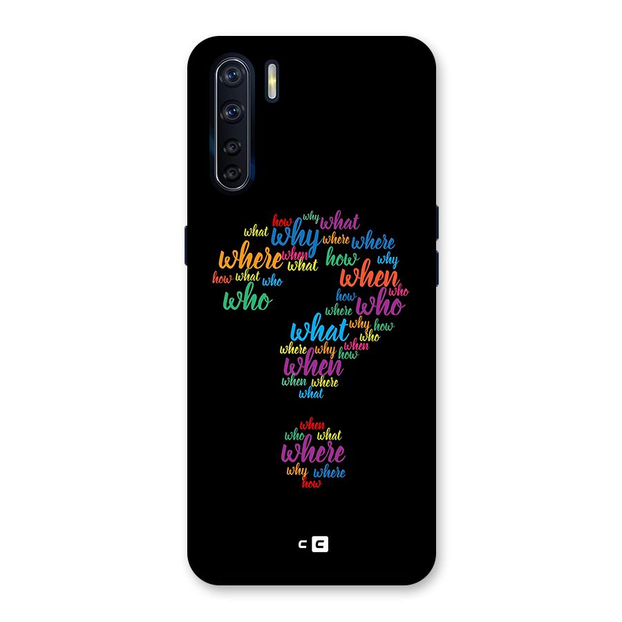 Why When Where How Back Case for Oppo F15