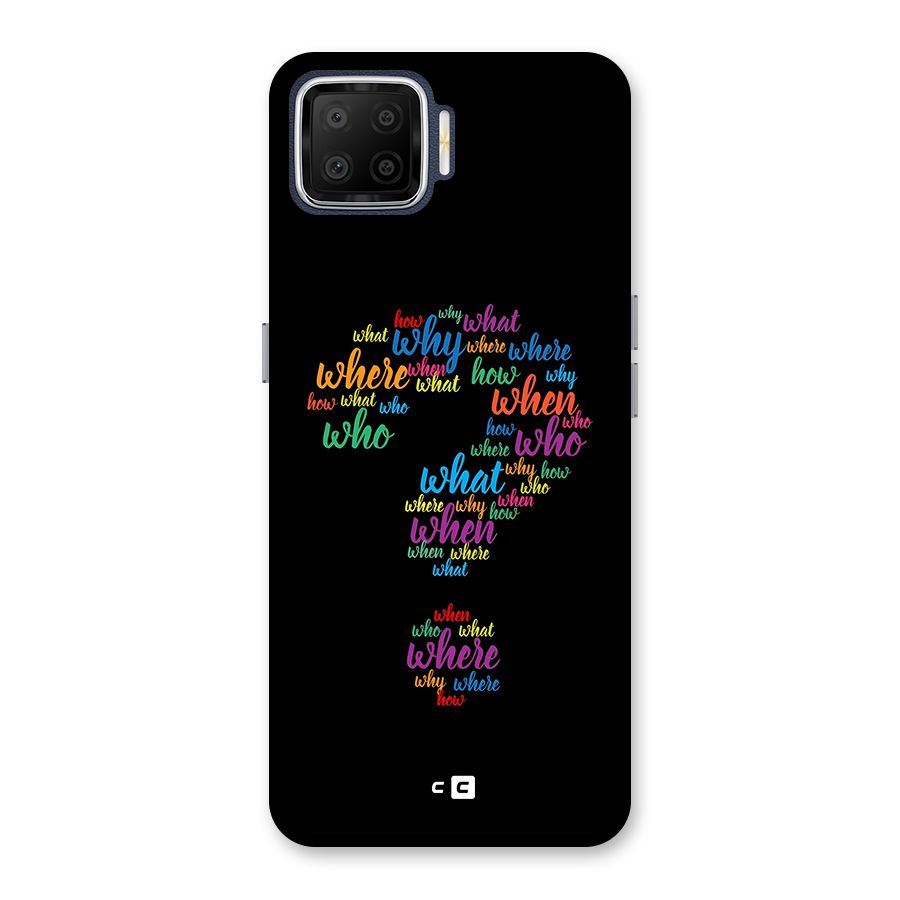 Why When Where How Back Case for Oppo F17