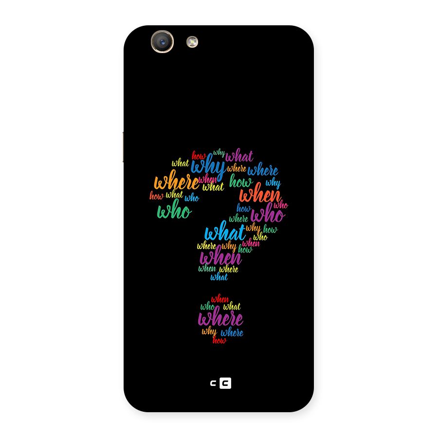 Why When Where How Back Case for Oppo F1s