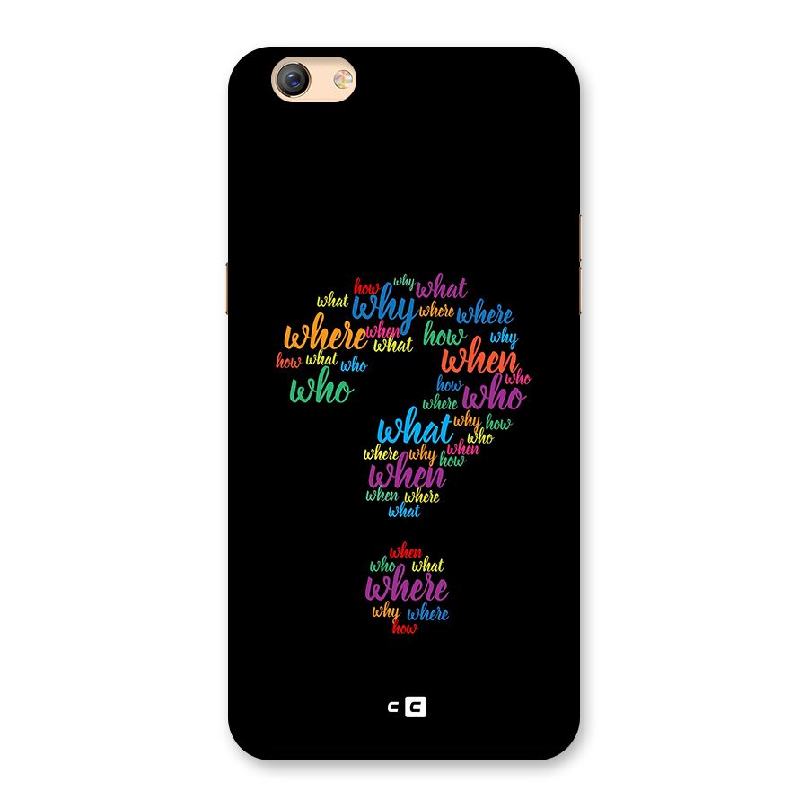 Why When Where How Back Case for Oppo F3 Plus