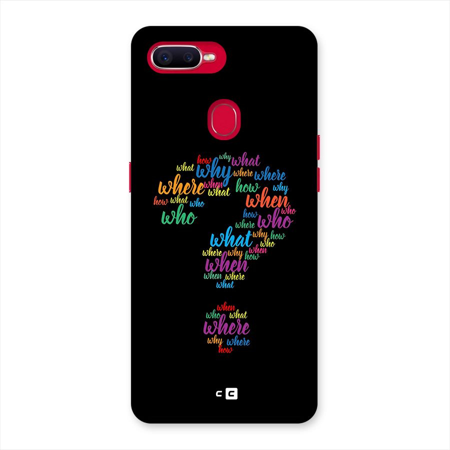 Why When Where How Back Case for Oppo F9 Pro