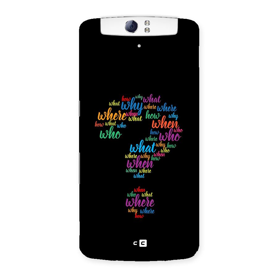 Why When Where How Back Case for Oppo N1