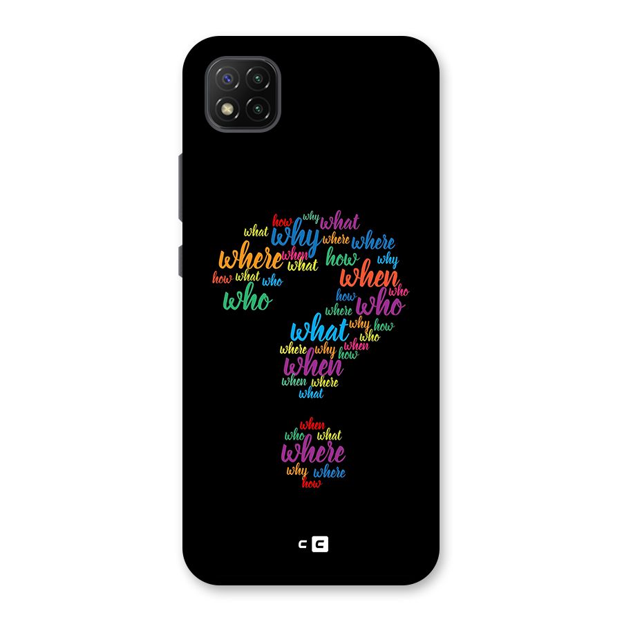 Why When Where How Back Case for Poco C3