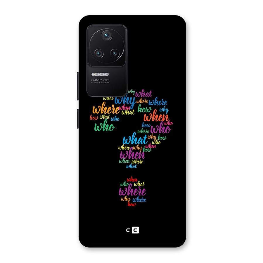 Why When Where How Back Case for Poco F4 5G