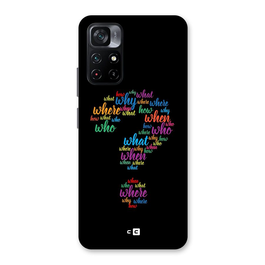 Why When Where How Back Case for Poco M4 Pro 5G
