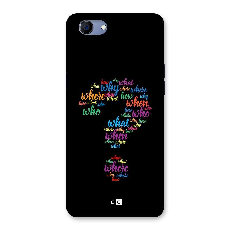 Why When Where How Back Case for Realme 1