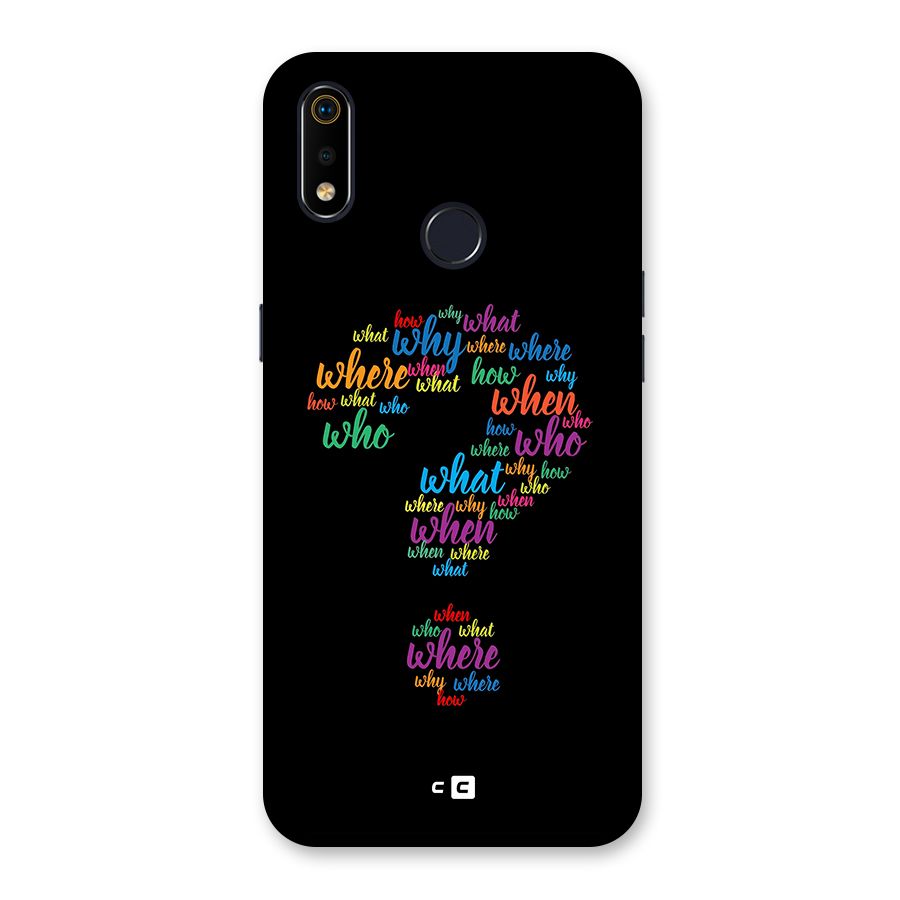 Why When Where How Back Case for Realme 3i