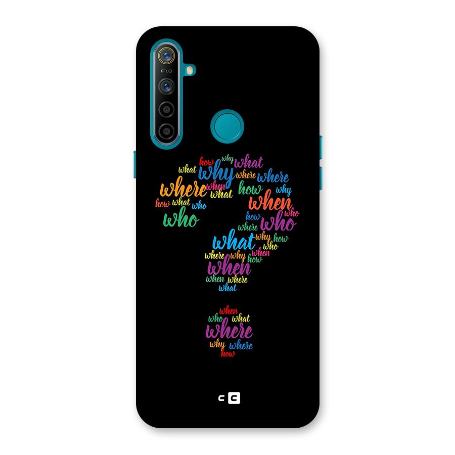 Why When Where How Back Case for Realme 5i