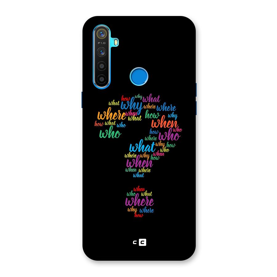 Why When Where How Back Case for Realme 5s