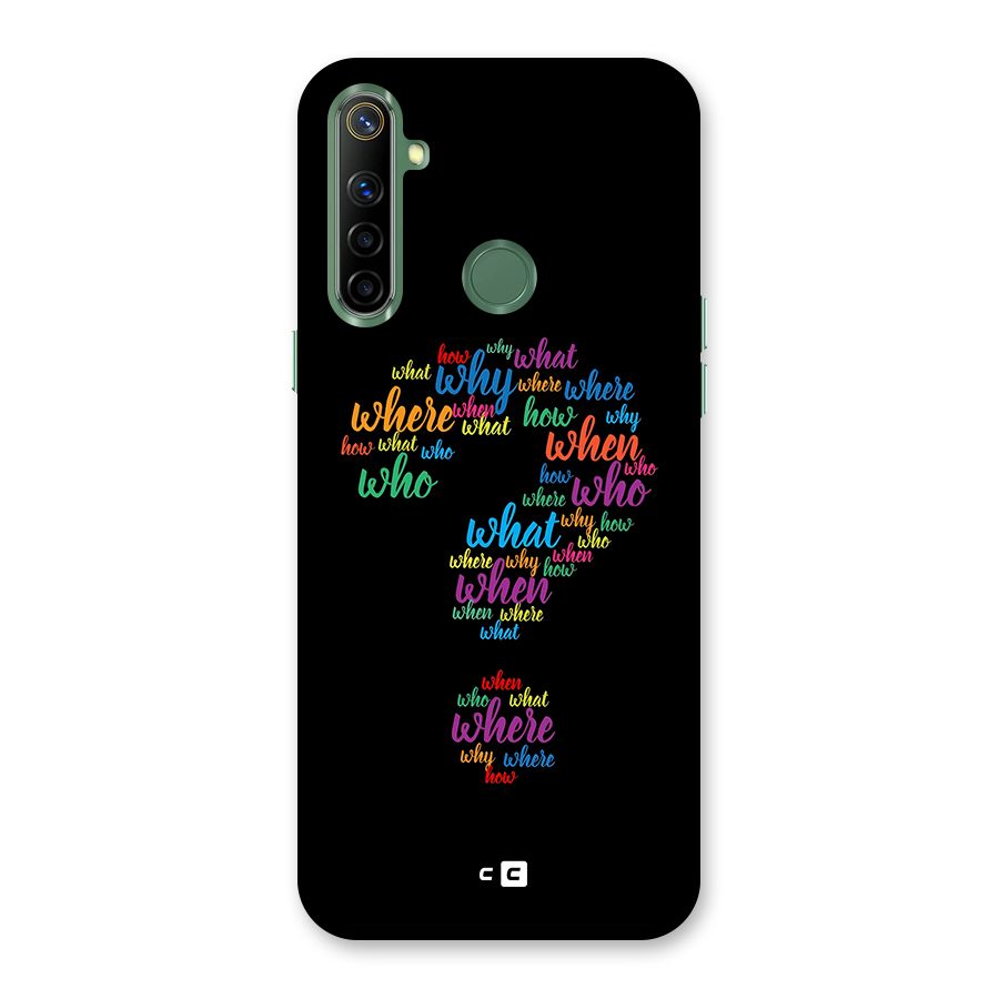 Why When Where How Back Case for Realme Narzo 10
