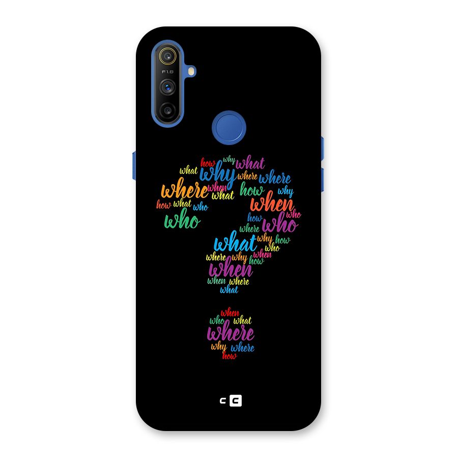 Why When Where How Back Case for Realme Narzo 10A