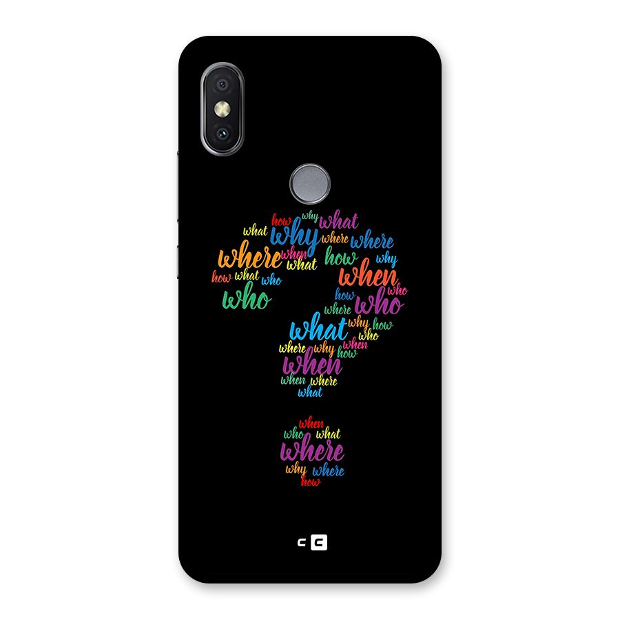 Why When Where How Back Case for Redmi Y2
