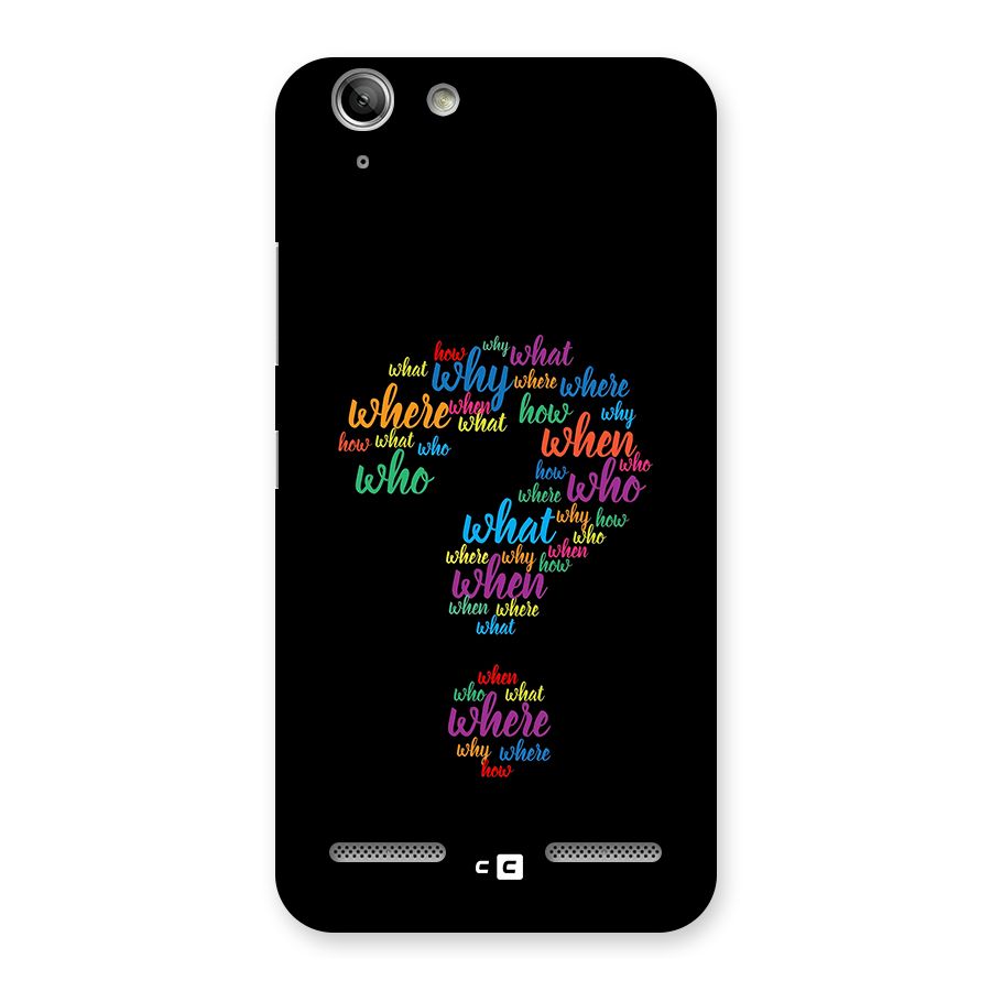 Why When Where How Back Case for Vibe K5 Plus