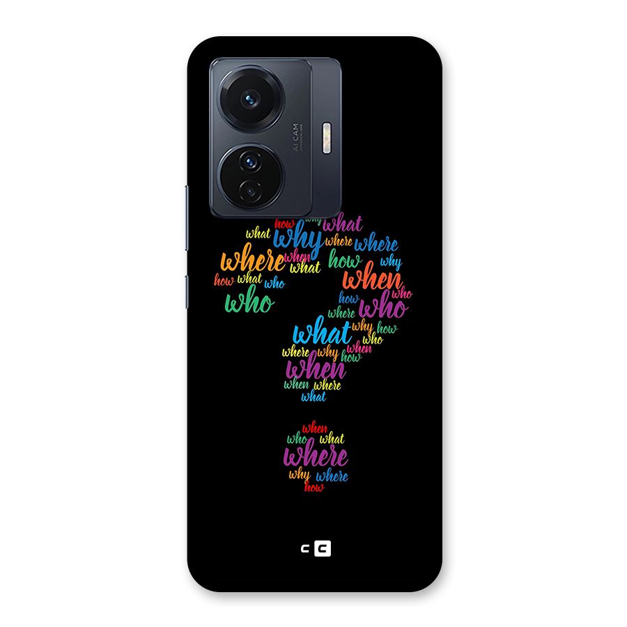 Why When Where How Back Case for Vivo T1 Pro