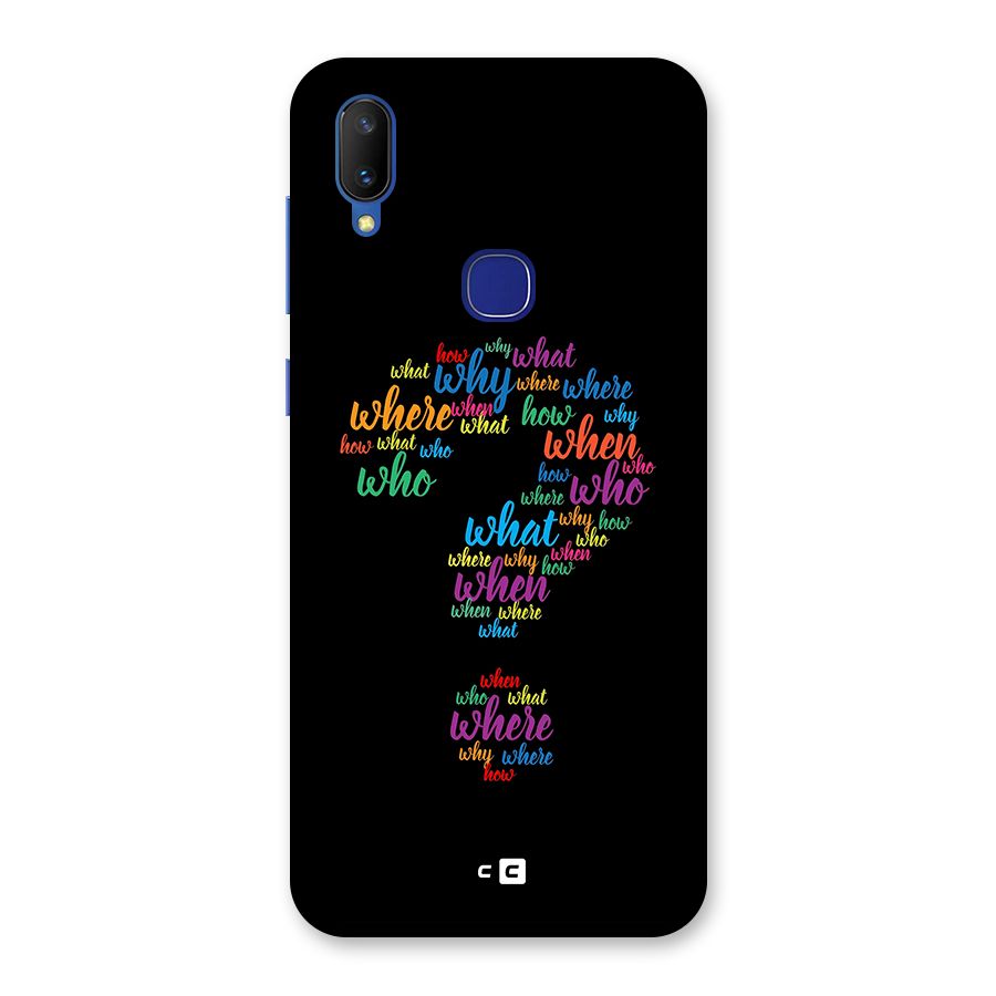 Why When Where How Back Case for Vivo V11