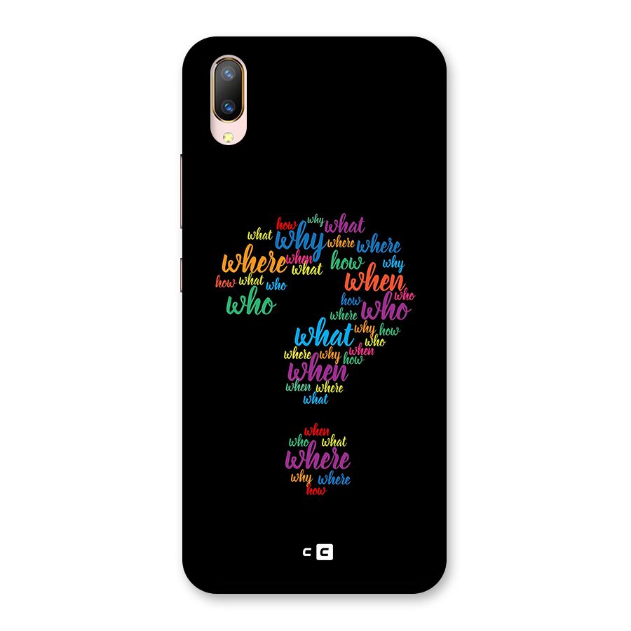 Why When Where How Back Case for Vivo V11 Pro