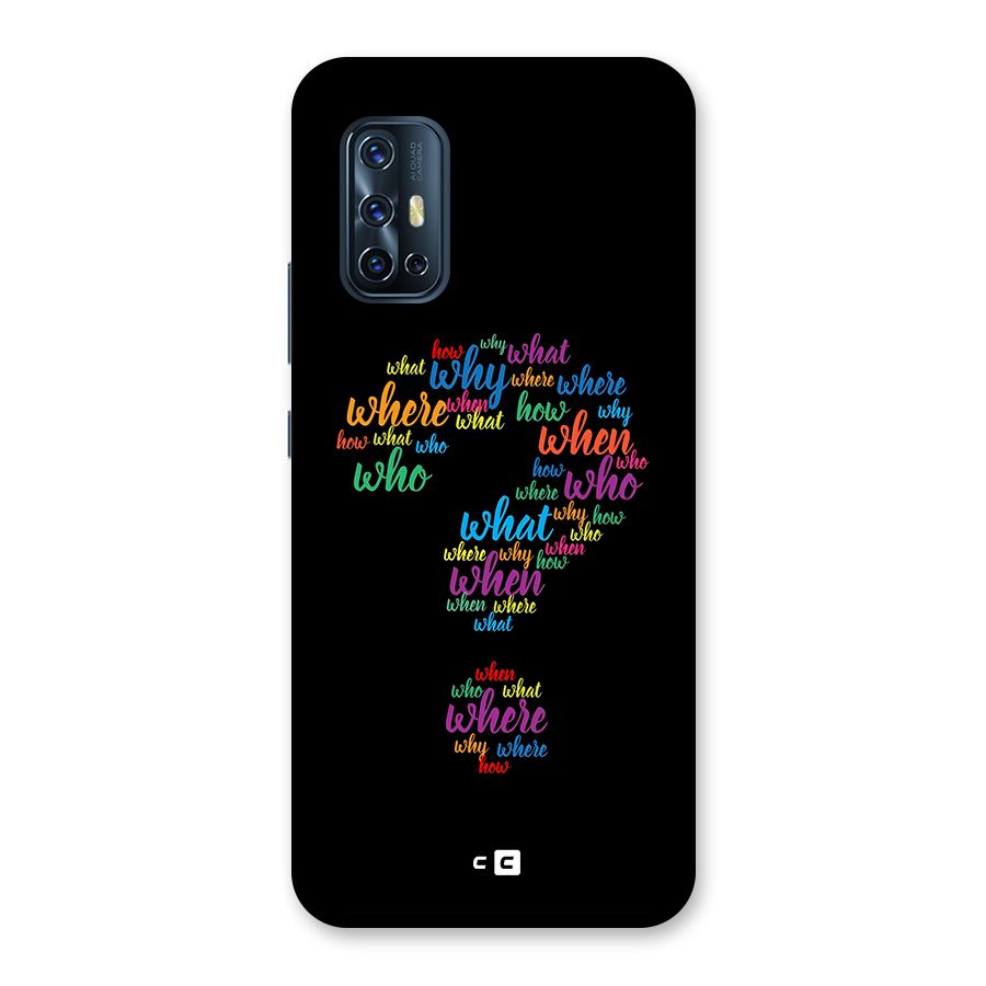 Why When Where How Back Case for Vivo V17