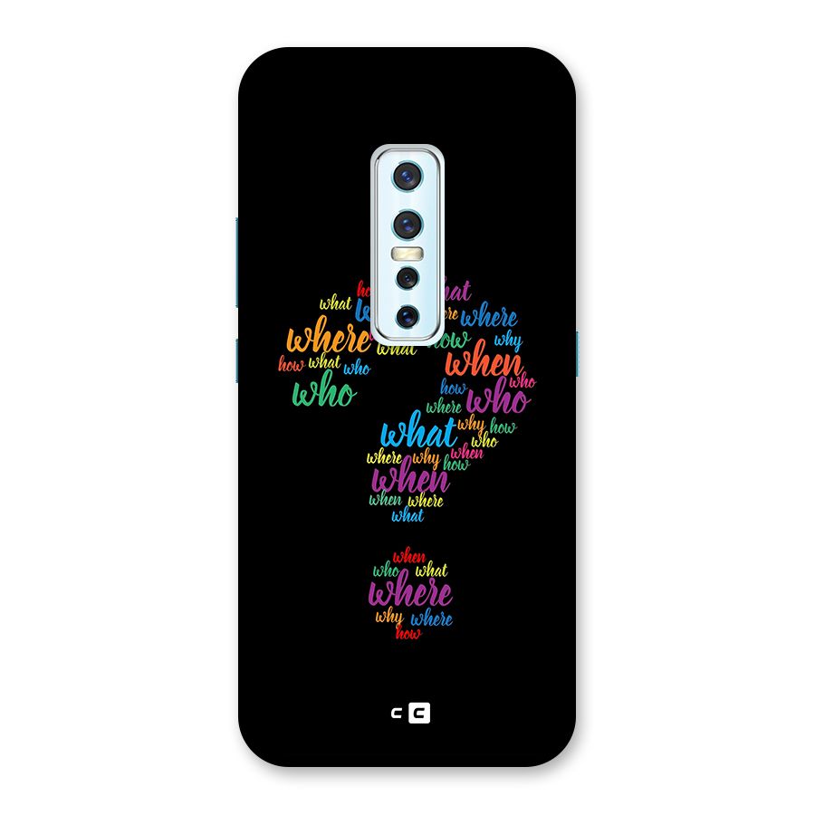 Why When Where How Back Case for Vivo V17 Pro