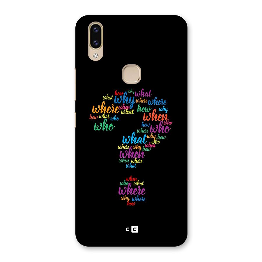 Why When Where How Back Case for Vivo V9 Youth