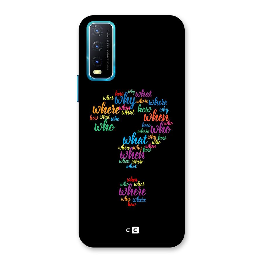 Why When Where How Back Case for Vivo Y20G