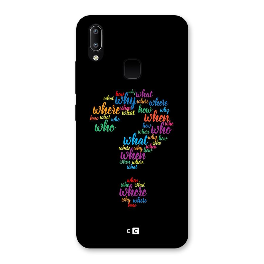Why When Where How Back Case for Vivo Y93