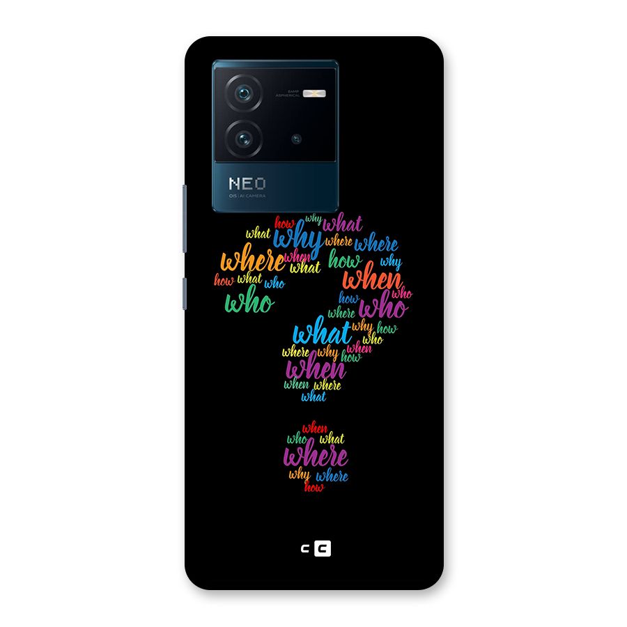 Why When Where How Back Case for Vivo iQOO Neo 6 5G