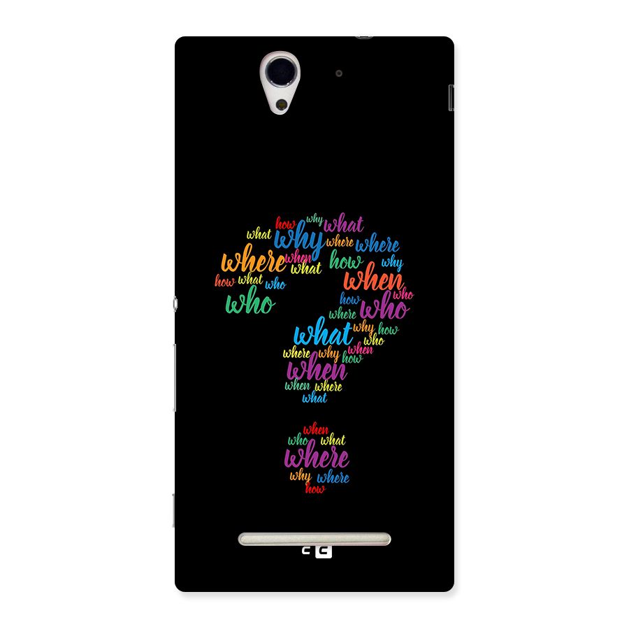 Why When Where How Back Case for Xperia C3