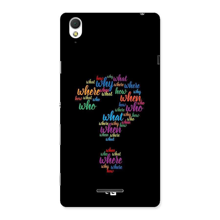Why When Where How Back Case for Xperia T3