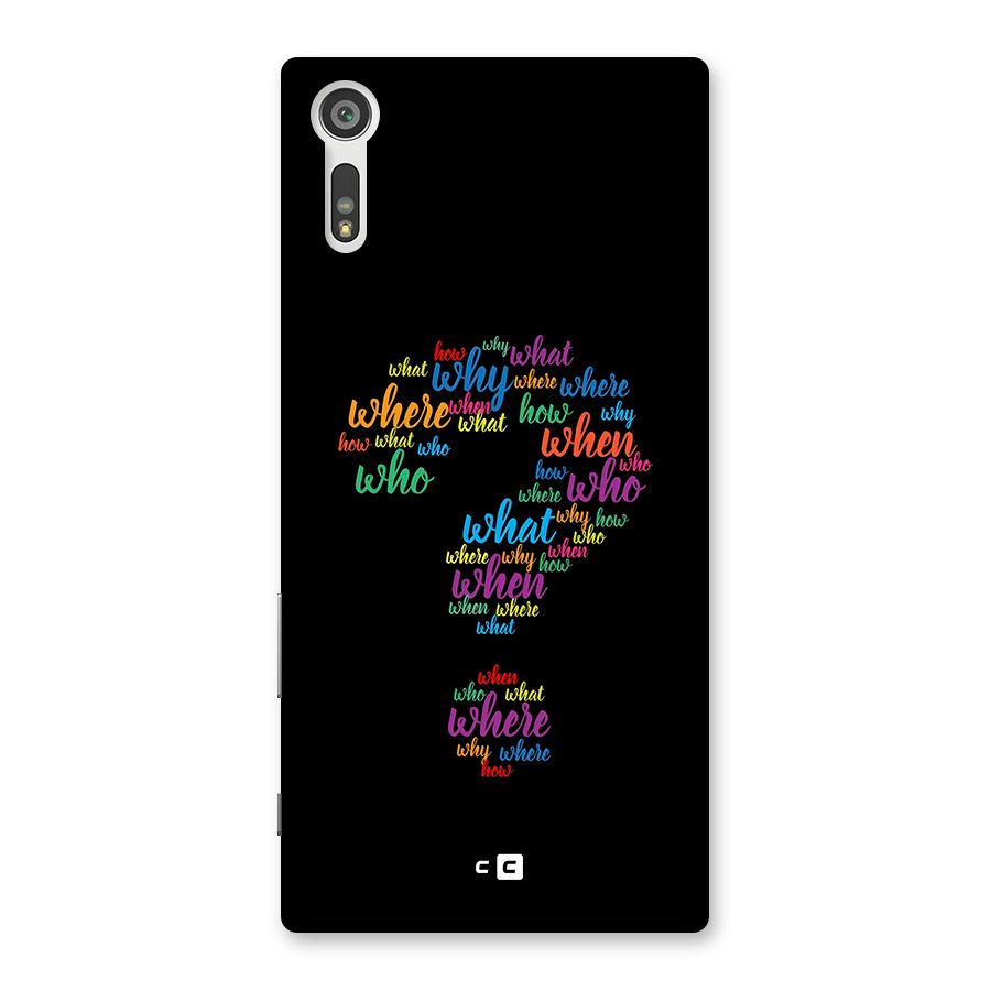 Why When Where How Back Case for Xperia XZ