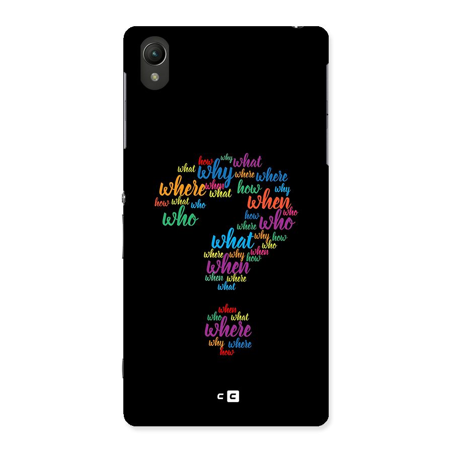 Why When Where How Back Case for Xperia Z2