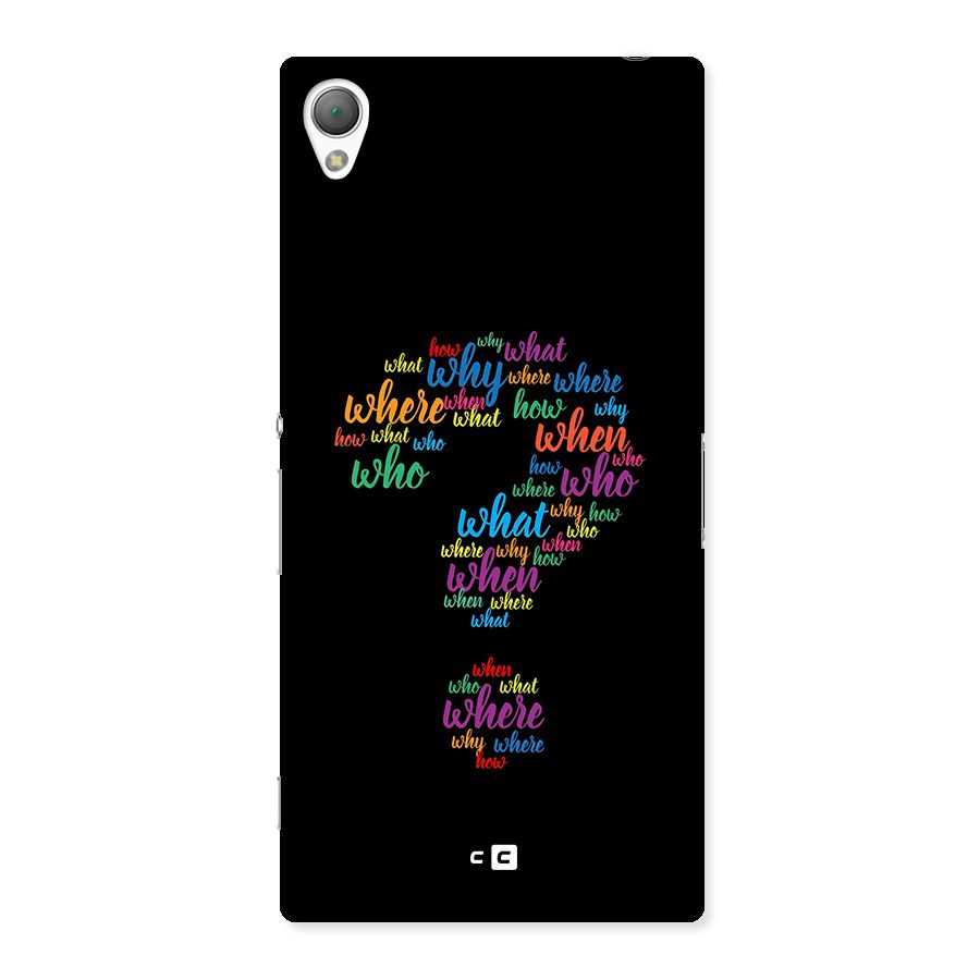 Why When Where How Back Case for Xperia Z3